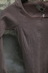 Marc Le Bihan Silk Shrink Classic Long Sleeve Base Top 26900 Series French Handmade MLB-26900-BOIS DE ROSE Wood Rose Old Rose